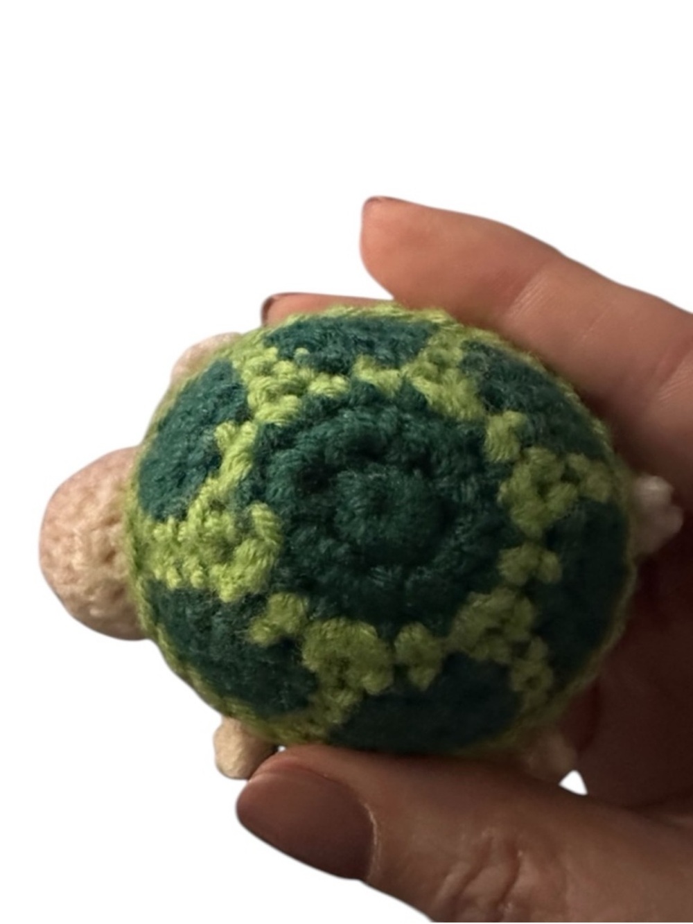 Emotional Support Turtle Crochet Plush Desk Buddy Gift w Card NEW - Picture 7 of 14